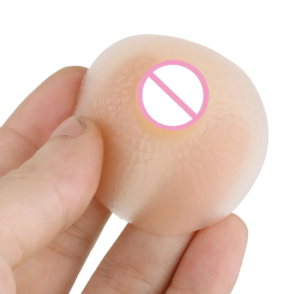 Self-Suction Reusable Tailorable Breast Silicone Invisible Nipples Stickers Simulated Breast Sissy Crossdresser SM Sex Product