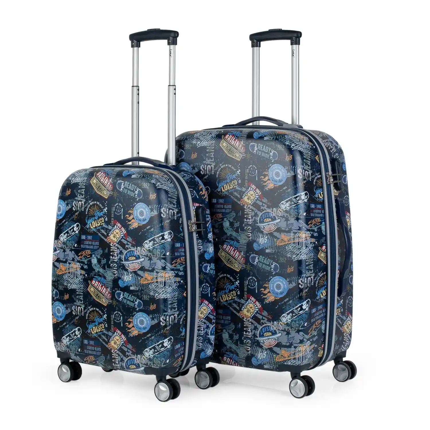 4 wheel suitcase set