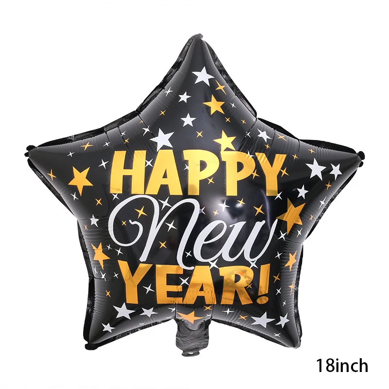 Новогодний воздушный шар из алюминиевой фольги с новогодним декором, алюминиевая пленка для шампанского, шарик для бутылки вечерние принадлежности для фотосъемки - Цвет: Star balloon