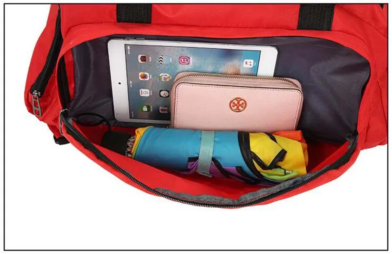 New Sport Gym Bag Men Women Outdoor Waterproof Backpack Separate Space For Shoes Handle Bag