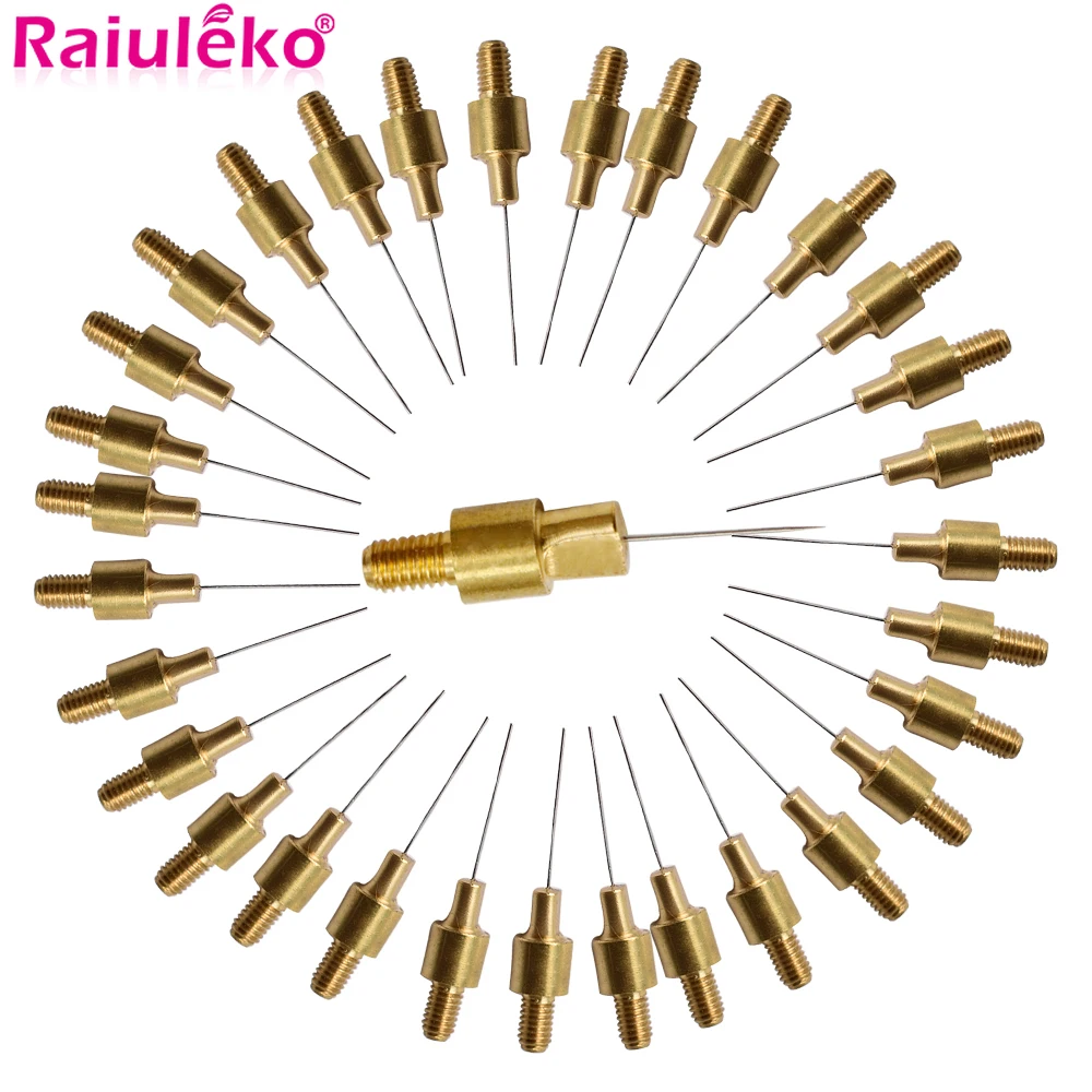 100/50/20/10Pcs Micro Copper Needles for Mole Freckle Fine Spot Needles Tattoo Removal Machine Skin Tag Laser Removal Plasma Pen electric beauty bed plastic surgery body massage bed tattoo couch multifunctional tattoo bed folding micro whole bed