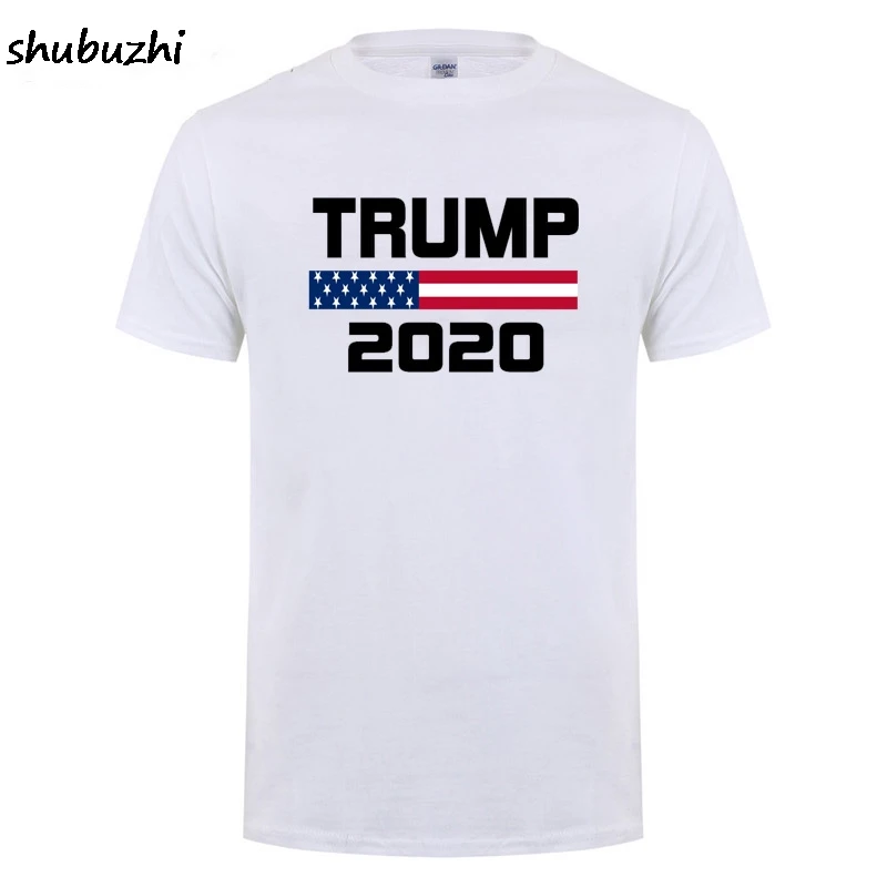 

American Flag Keep America Great Donald Trump For President USA 2020 Republican T Shirt For Men O Neck Cotton T-Shirt Tee