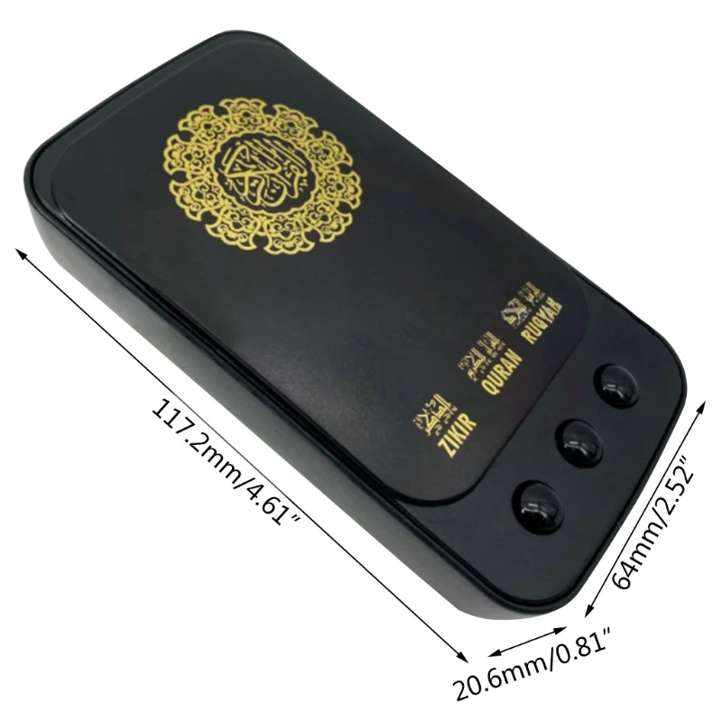 Indoor Remote Control Adjustable Brightness With Light Quran Player Portable Digital Quran Makkah Hajj Gift Black apple mp3 player