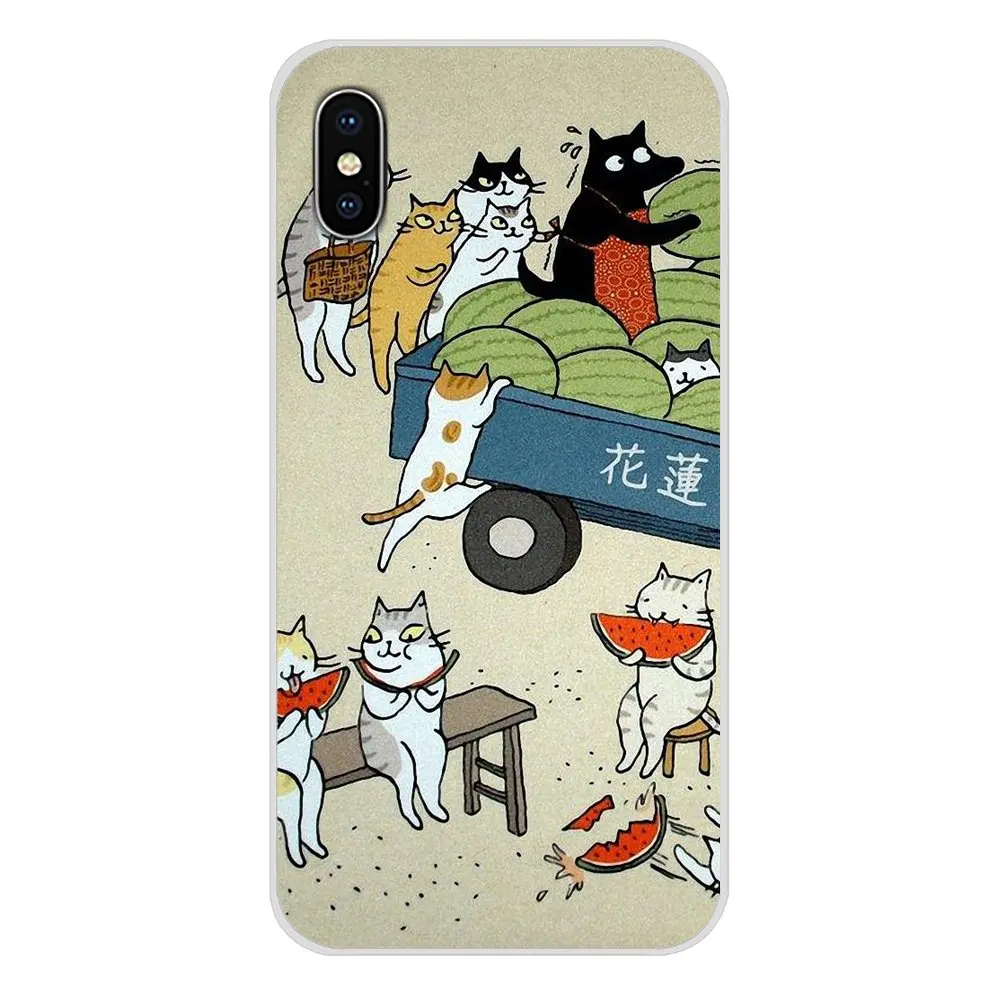 images 9 Прозрачный чехол из ТПУ с японским рисунком кота для Xiao mi 4 mi 5 mi 5s mi 6 mi A1 A2 5X6X8 9 Lite SE Pro mi Max Mix 2 3 2S - Цвет: images 9