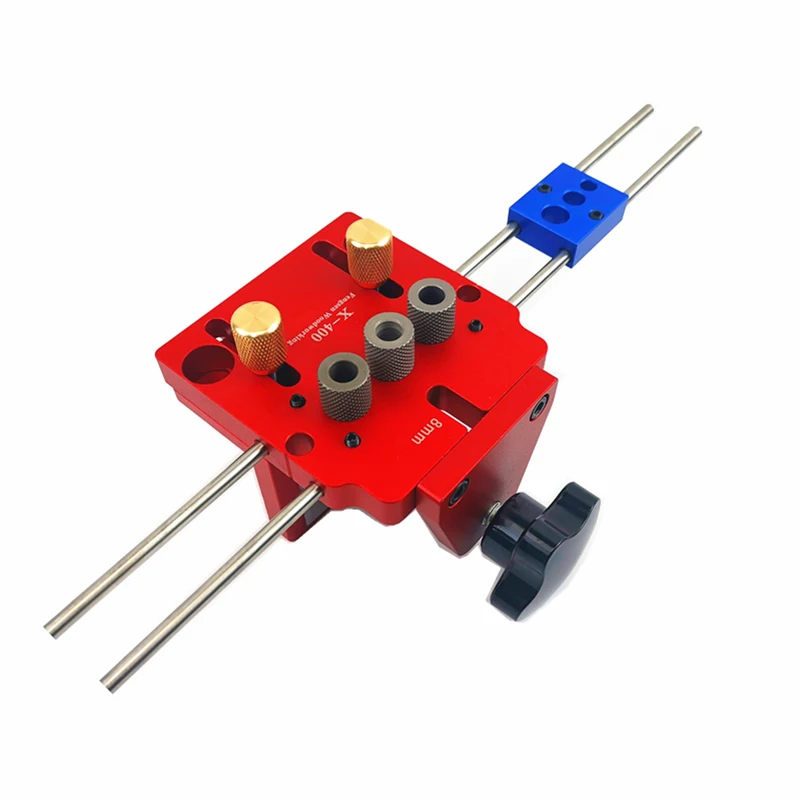

X400 Woodworking three-in-one puncher Three-in-one locator round dowel punching locator woodworking punching fixture