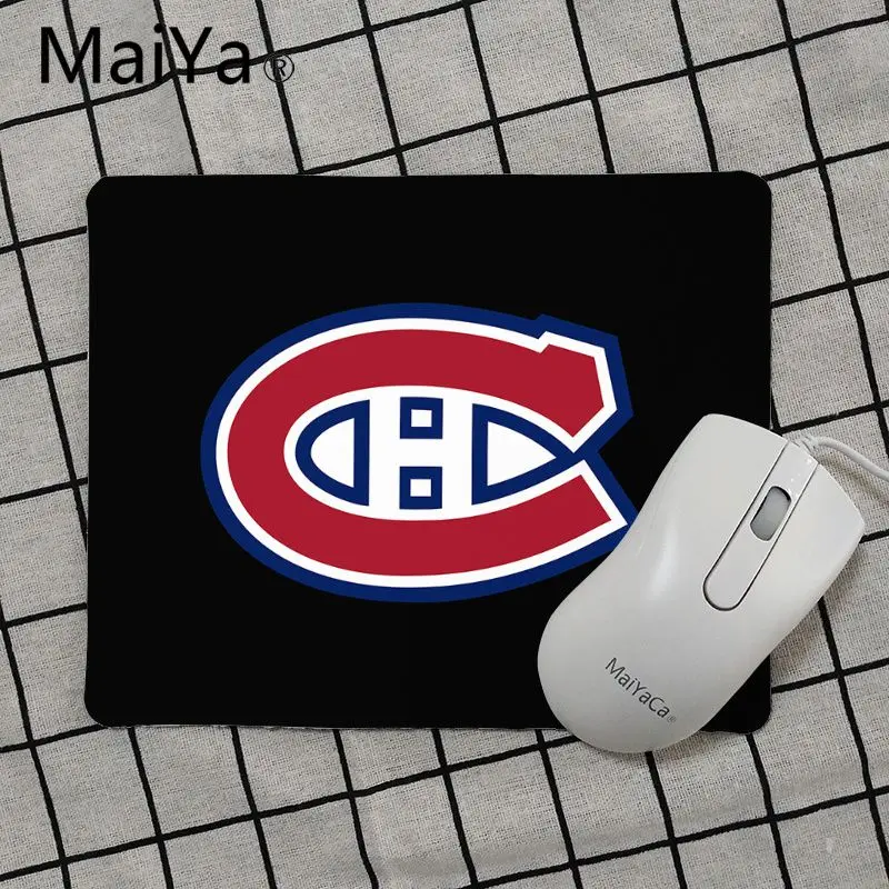 Maiya высокое качество Montreal Canadiens коврик для мыши геймерская игра коврики Лидер продаж подставка под руку мышь - Цвет: No Lock Edge18x22cm