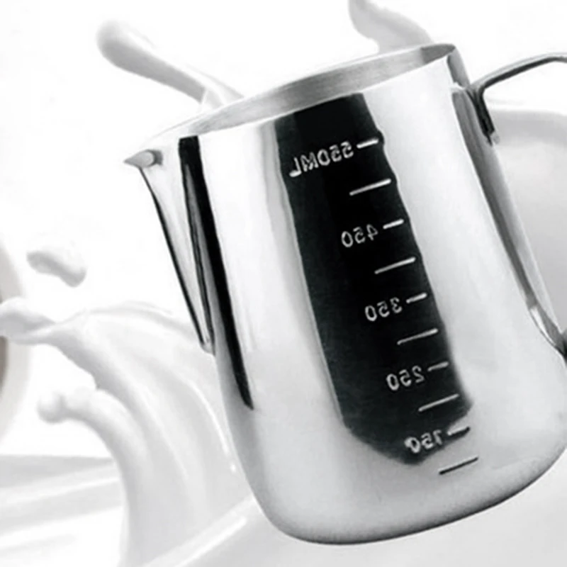 ABSS-550Ml нержавеющая сталь эспрессо кофе кувшин бариста Кухня Ремесло весы кофе латте молоко капучино кофе инструменты