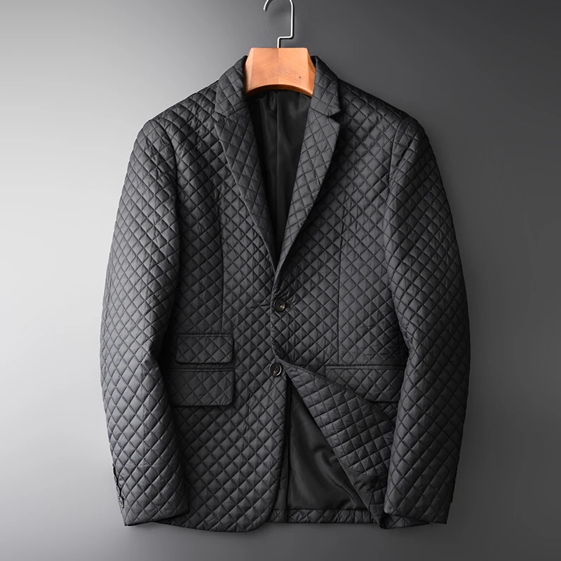 

Male Hight Quality Add Padding Black Casual And Jackets Men Plus Size 4xl Fashion Blazer Masculino Slim Fit