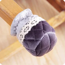 4 шт., кружевное покрытие для стула, противоскользящее покрытие для ножек стола, носочки для мебели, накладки для ножек стола, защита для стульев, Декор