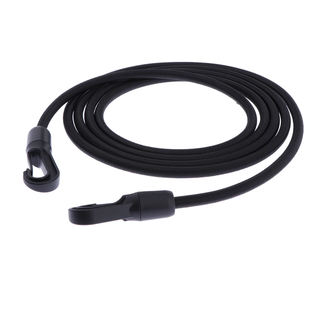 1 Piece 8mm Elastic Fixed Bungee Cord Strong Durable Heavy Duty Bungie Strap Outdoor Equipment Accessories with Carabiner Hook