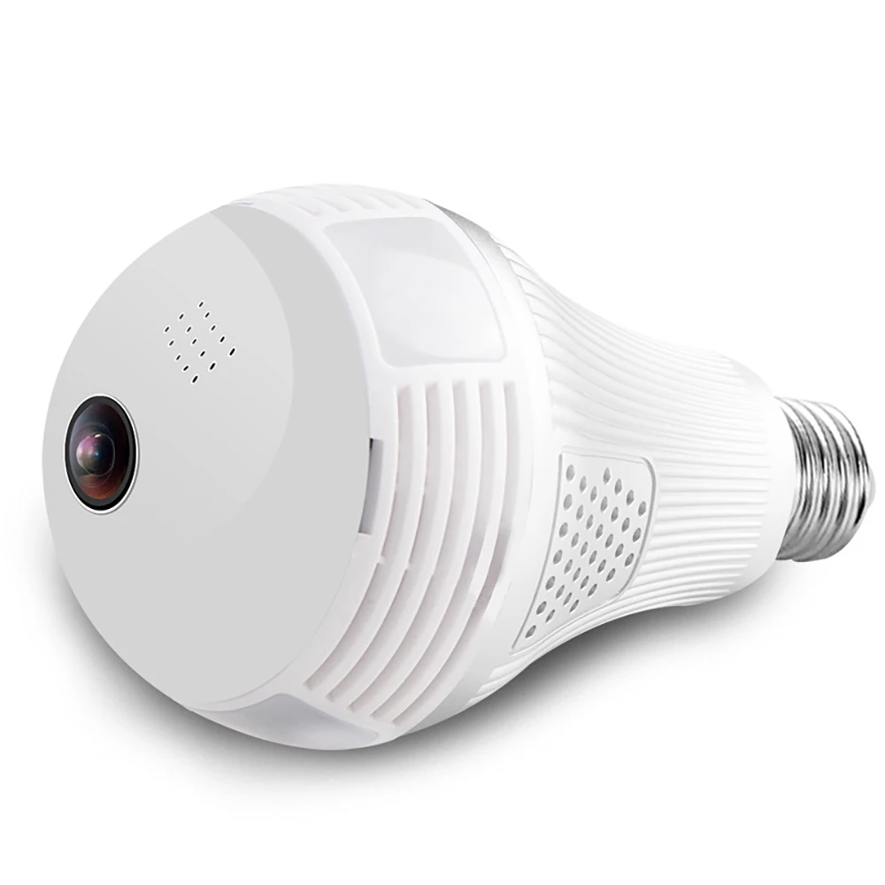 Purchase  Wifi 360 Degree Security Camera Wifi Mini IP Cameras Bulb Light Panoramic Night Vision Lamp Cam