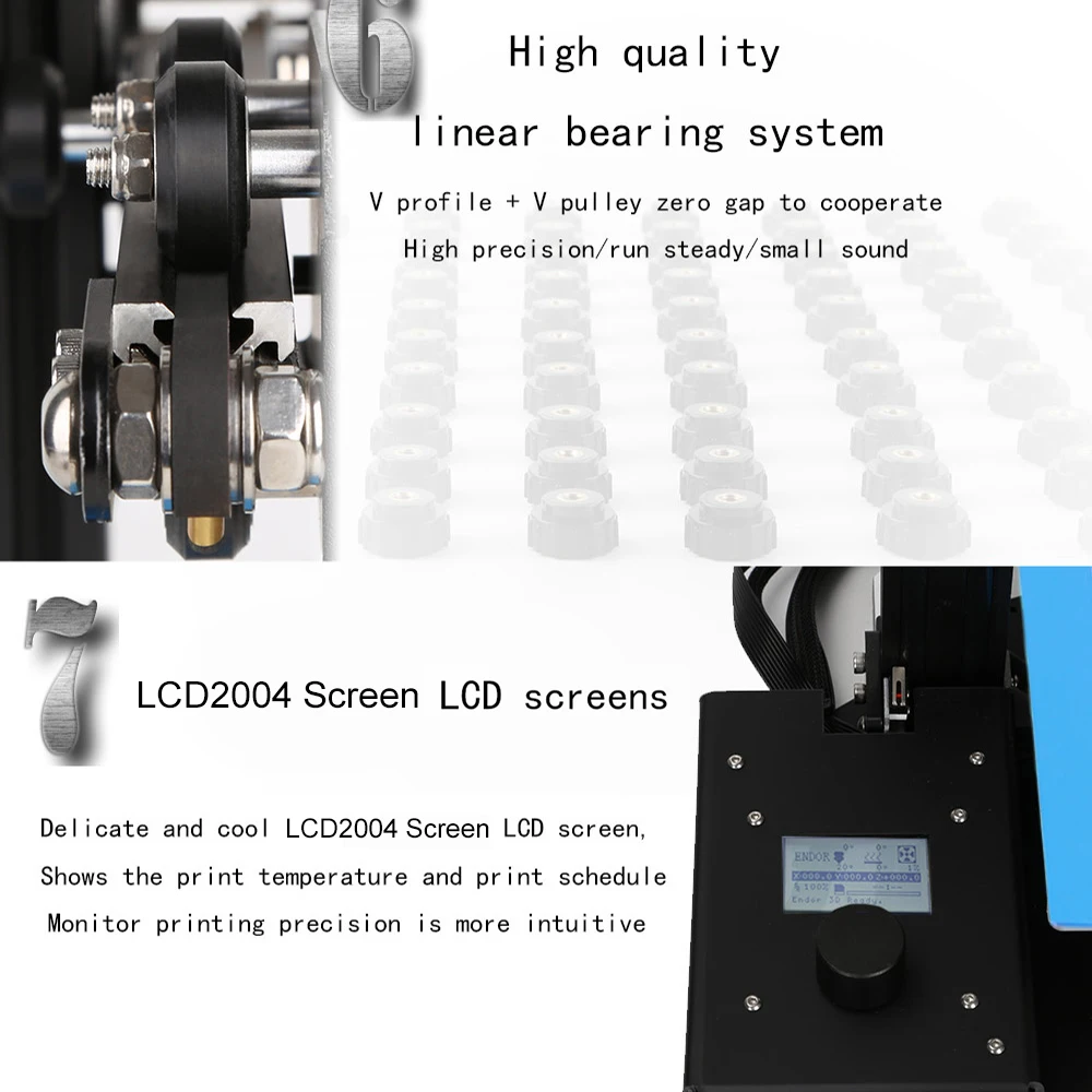Aibecy Ender-2 3d принтер s с набором инструментов 3d принтер Высокая точность шкив линейная направляющая DIY набор большой размер печати 150*150*200 мм