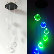 Солнечный мобильный светодиодный светильник Декор красоты Стрекоза flylamp аксессуары красивый колокольчик Aeolian светодиодный фонарик в виде колокольчика Windchime Homeampgarden