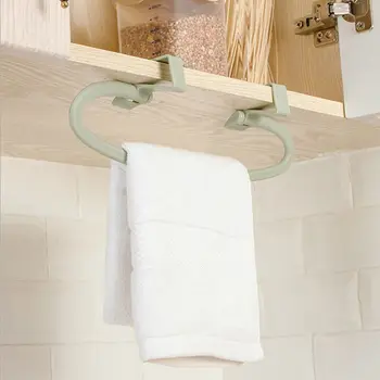 

Cabinet Door Towel Rack Plastic Seamless Rag Rack Towel Bar Kitchen Multi-purpose Debris Rack Creative Storage Rack Saves Space