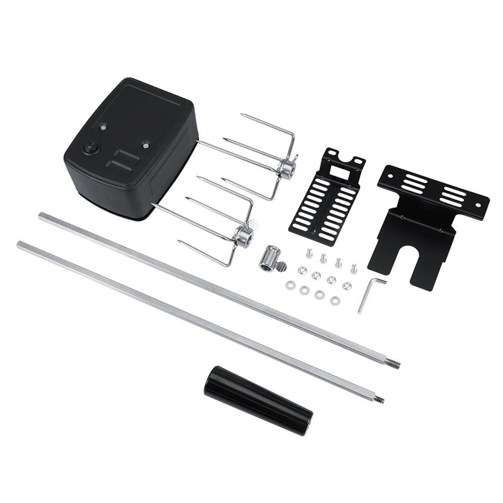 

Stainless Steel Meat Forks BBQ Motor Set Household Tools Easy Install Rotisserie Camping Spit Rod Outdoor Picnic Electric
