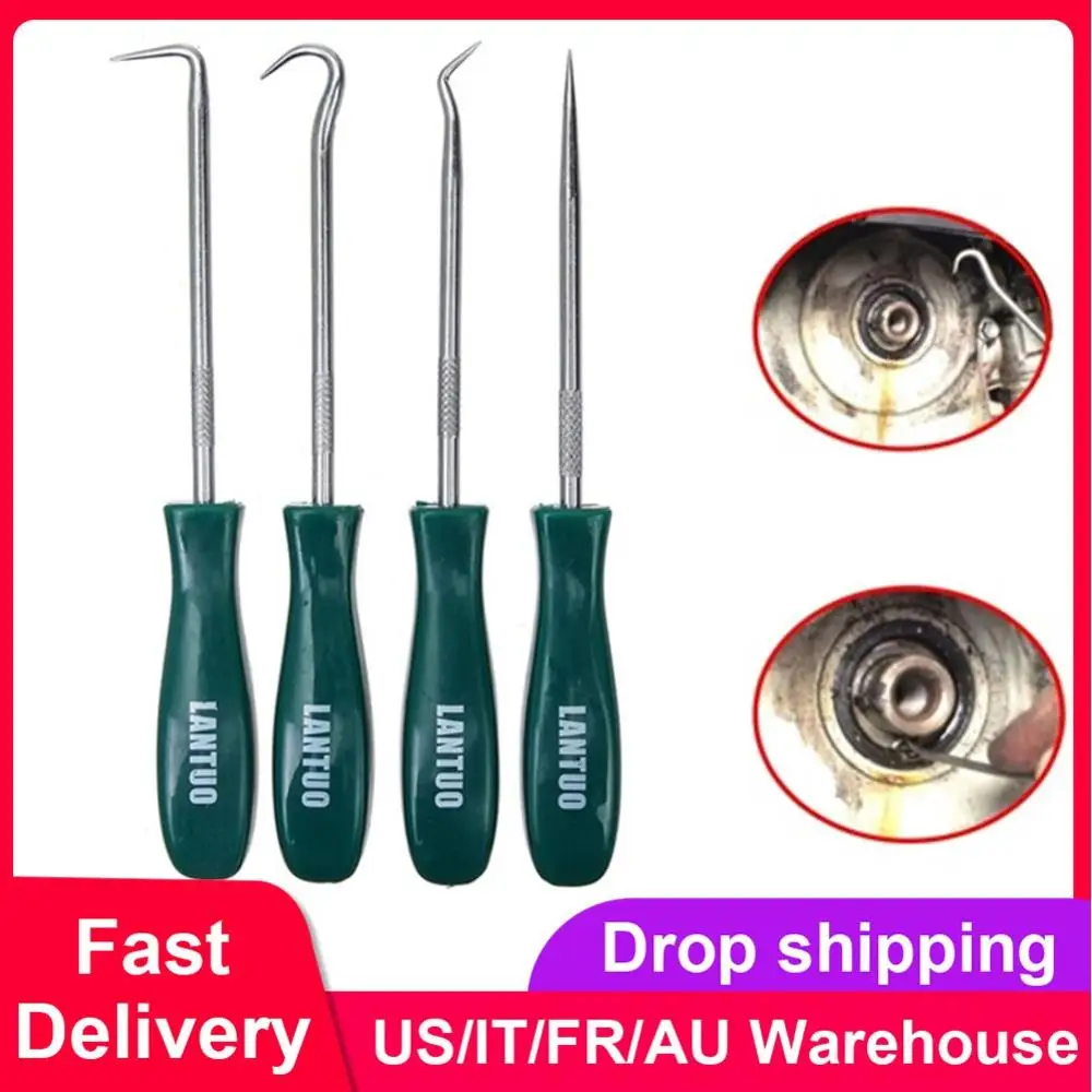 4Pcs 135mm Car Auto Vehicle Oil Seal Screwdrivers Set O-Ring Seal Gasket Puller Remover Pick Hooks Tools Safe And Durable oil seal screwdrivers pick and hook set seal remover