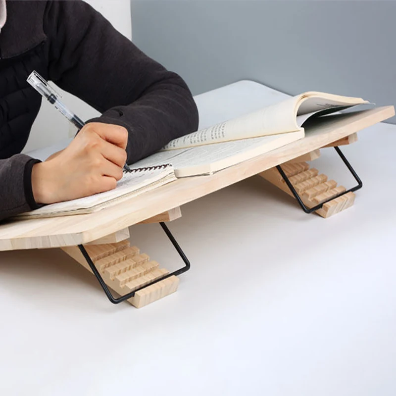 Desk Reading Bookshelf Writing Board Reading Bookshelf Book Stand Correct Sitting Posture Wooden Easel