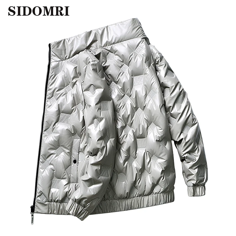 

Down jacket for men90% white duck down coat popular logo winter medium length light and heavy trend fashion design jacket men