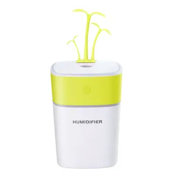 

4 In 1 USB Diffuser Humidifier Nano Mist Spray Diffuser Mobile Power Bank Mini Fan With Little Grass Decor