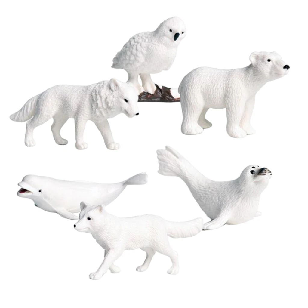 Details about   Arctic Polar Animals Figure Solid Wild Life Creature Models Children Toys 