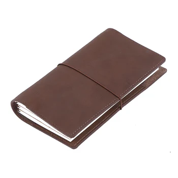 

High Quality Genuine Leather Notebook Handmade Travel Journal With Card Holders Passport Place Cowhide Diary Sketchbook Planner