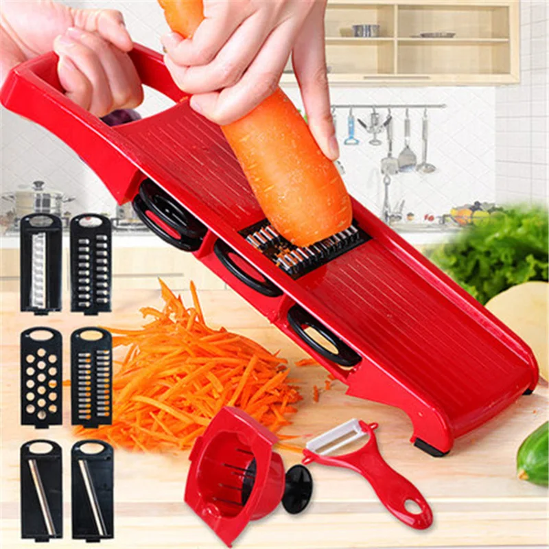 Мандолин резак для овощей со стальным лезвием руководство Картофелечистка терка для моркови сыра Dicer кухонные аксессуары