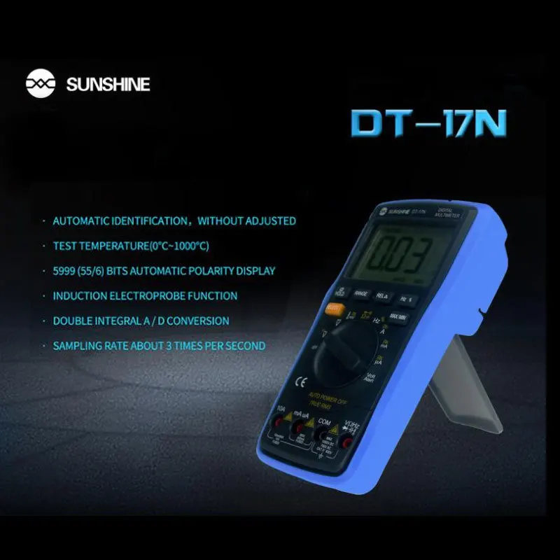 SUNSHINE DT-17N Auto Range LCD Display Multimeter Digital Multimeter Automatic Digital Instrument Tester Repair Tools digital multimeter multimeter tester