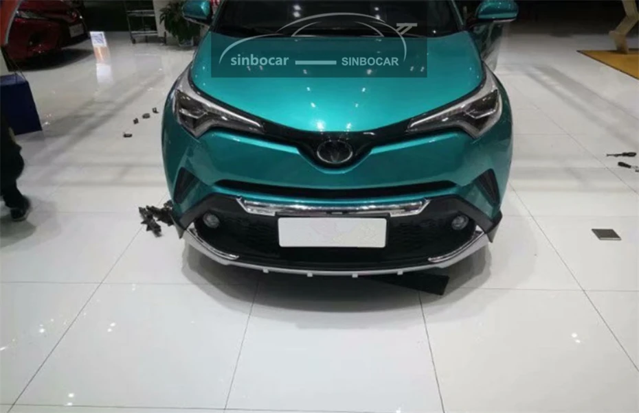 Автомобиль ABS пластик Передний+ Задний бампер протектор Подоконник Накладка багажник защита для Toyota C-HR Бампер протектор