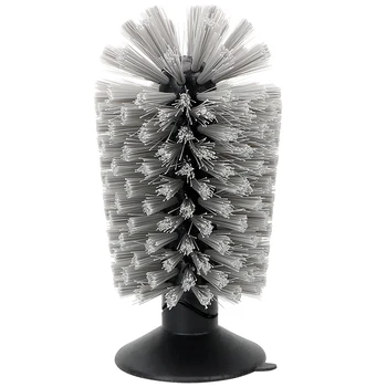 

PHFU-Wineglass Glass Brush Durable Bottle Coffe Tea Glass Cup Suction Cup Base Glassware Cleaning Tool Goblet Wash Brush