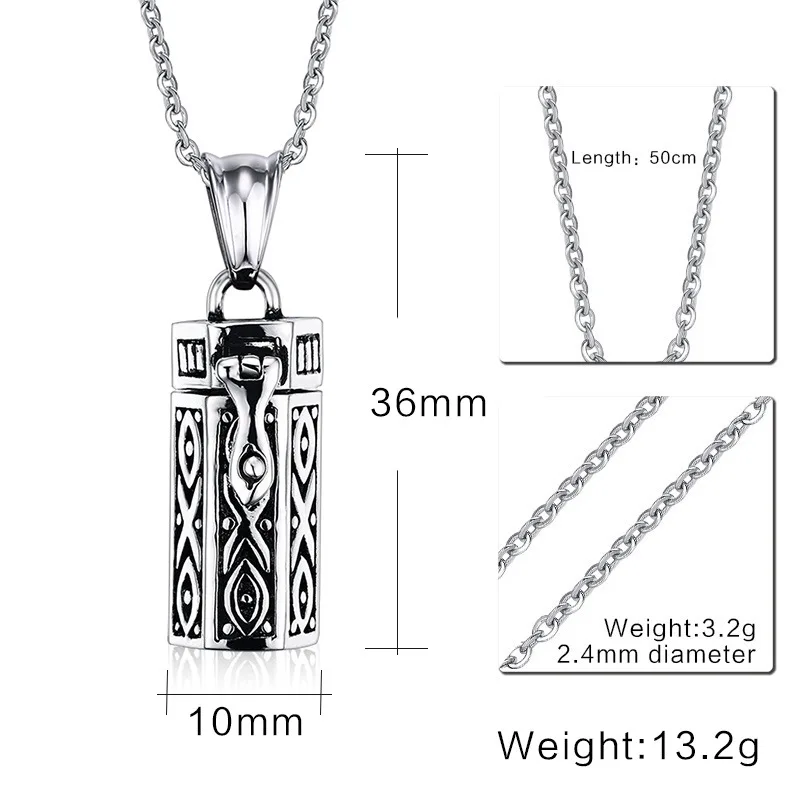 

AA7219 s925 silver ornaments custom-made cuboid pet ashes pendant can open pet ornaments