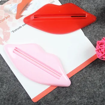 

2 Pcs Kiss Lip Toothpaste Squeezer Easy Press Tube Dispenser Gadget can CSV
