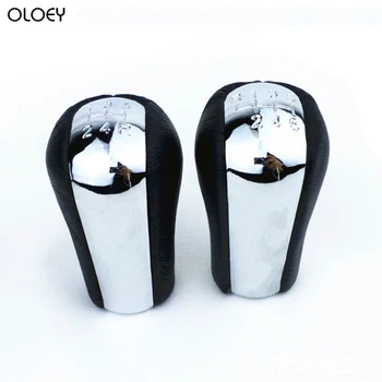 

Chromed PU Leather 5 6 Speed MT Car Gear Shift Knob for TOYOTA Corolla Verso RAV4 Yaris 92-09 Gearshift Shifter Lever Stick Pen