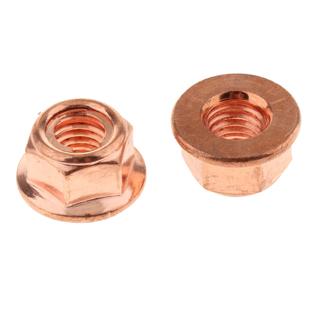 Pack of 24 Exhaust Nuts , Copper Coated, M8, Fit for BMW  3 Series E30 Models