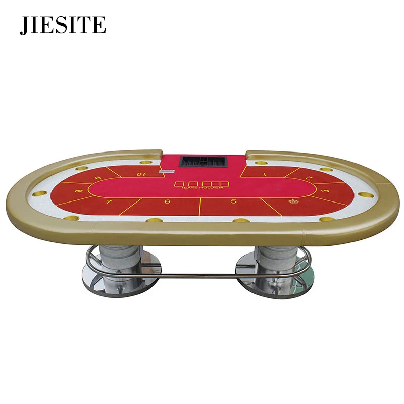 JIESITE-280*140 см 6 цветов казино покер стол Техасский Холдем баккара площадь tale с 10 игроков