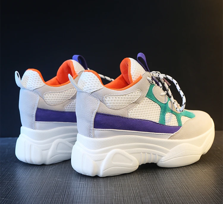 Basket Femme; коллекция года; кроссовки на платформе; женская обувь для тенниса; Повседневная дышащая женская обувь из сетчатого материала; модные спортивные кроссовки; tenis feminino