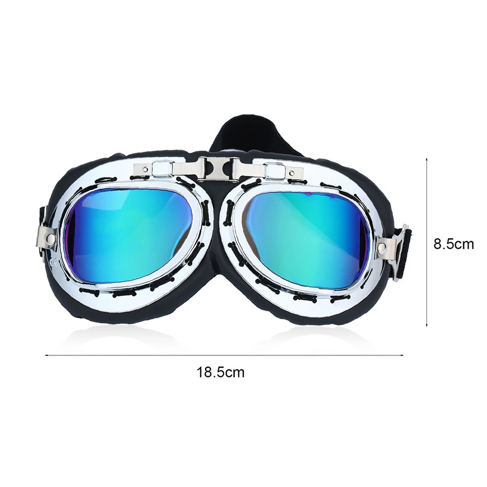 Vintage Windproof Motorcycle Scooter Goggles Helmet Motocross Glasses Eyewear Windproof UV Protective Eyes Protection