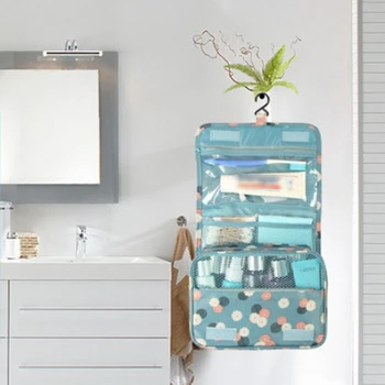 

Travel Cosmetic Bag Women Makeup Bags Toiletries Organizer Waterproof Storage Neceser Hanging Bathroom Wash Bag