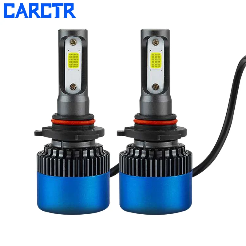 CARCTR 2 шт. H4 H7 светодиодный фар автомобиля лампы H1 H8 H9 огни H11 9006 9005 фары 8000LM 36W 6500K