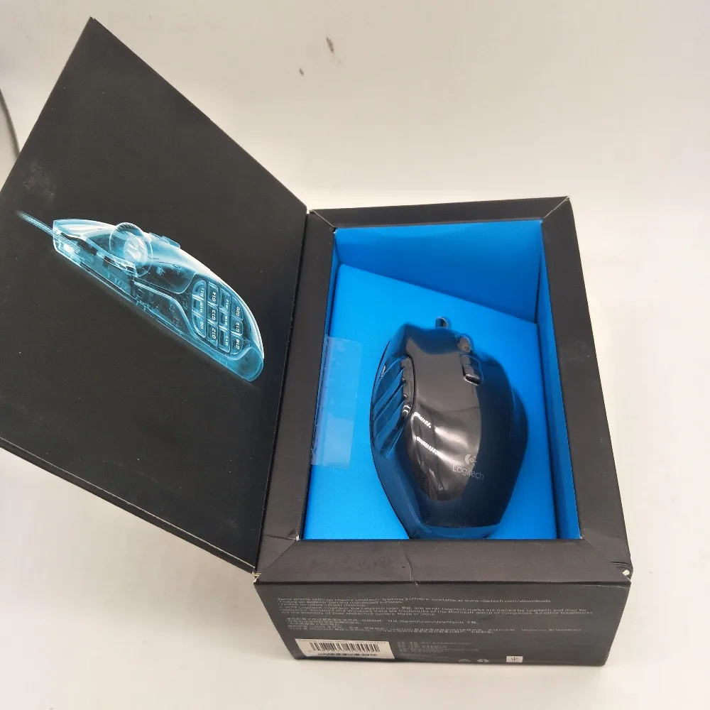 Проводная игровая мышь logitech G600 MMO, игровая мышь для ноутбука, ПК, геймера, 8200 dpi, оптическая оригинальная 17 программируемых кнопок, официальный тест агентства