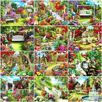 

AZQSD DIY Diamond Painting Mosaic Scenery Full Square Drill 5D Diamond Embroidery Sale Forest Animals Children's Room Decor