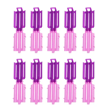 

45pcs Curly Hair Clips Wave Perm Rod Hair Curler Hairdressing Styling Tool for Salon (Purple and Pink)