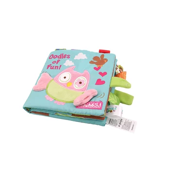 

Embroidery Cloth Book Puzzle Book Three-dimensional Cloth Book Pink Owl Exquisite Cloth Books Puzzle Child Toys