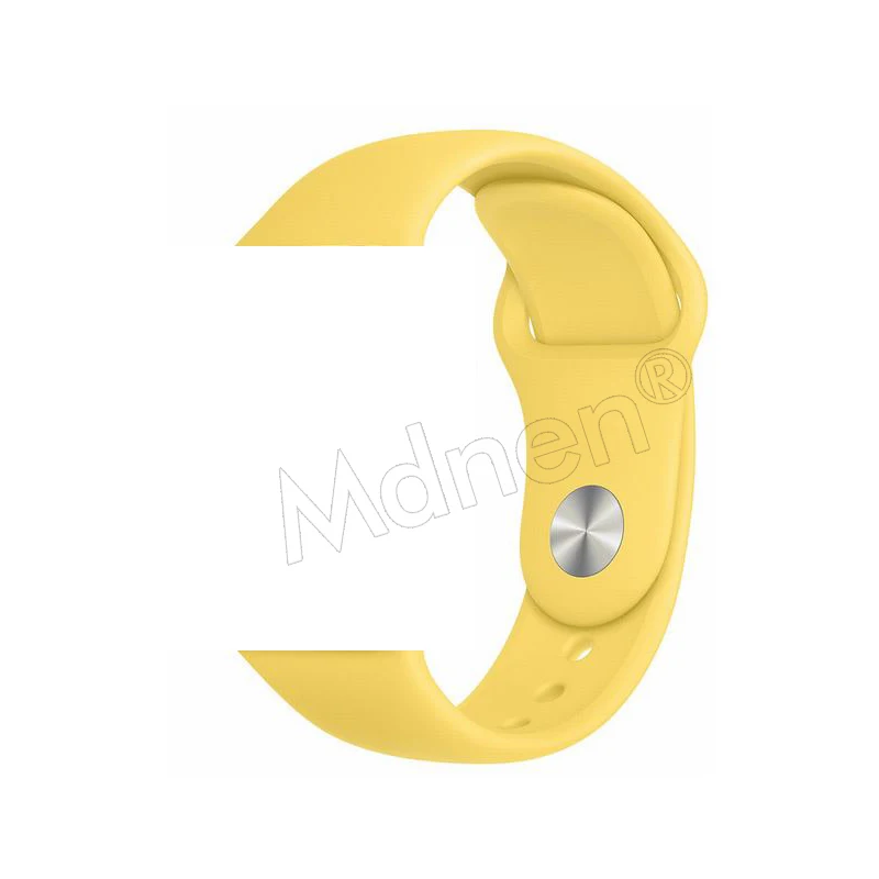 Силиконовый ремешок-петля для Apple Watch 42 мм 38 мм Iwatch 5 4 3 2 1 браслет с магнитной пряжкой - Цвет ремешка: 16 Yellow