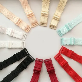 

1.8cm Fashion Width Women Slip Resistant Bra Straps No Magnet Invisible Multicolor Fashion Underwear Double Shoulder Straps