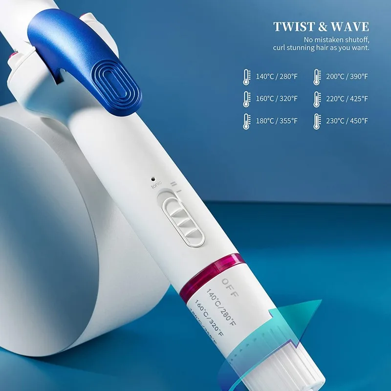 US $1.000.00 Ionic Infrared Ceramic Curling Iron Wand For Loose Curls amp Waves Hair Curler Iron Incl Heat Resistant Glove Dual Voltage