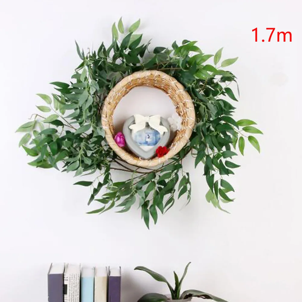 Висячие листья ивы Поддельные DIY товары для дома искусственная лоза вечерние декорация внутри снаружи гирлянда свадебное растение шелк