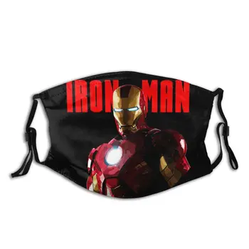

Iron Man Non-Disposable Face Mask Avengers Superhero Anti Haze Dust Mask With Filters Protection Mask Respirator Muffle