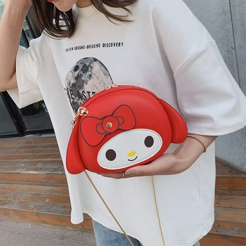 

2020 summer fashion cartoon PU leather women's Shoulder Messenger Bag sac a main femme Solid chain cute women's bag bolsos mujer