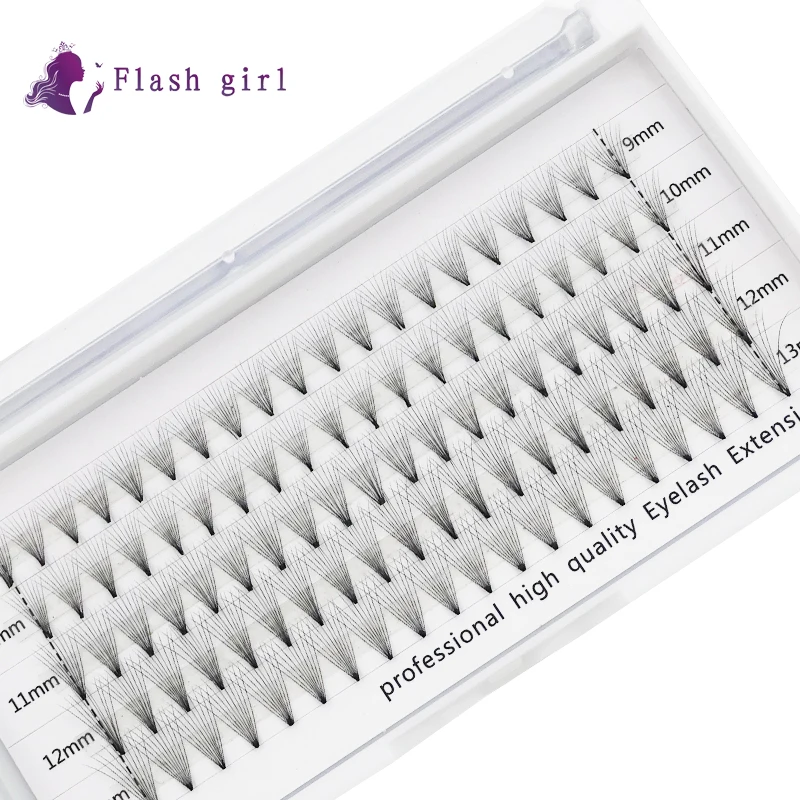 

Flash Girl 5 Rows Pre Made Fans Eyelashes Extension 4-10D 9-13mm Mix Volume Eyelash High Quality Professional Eyelash Extension