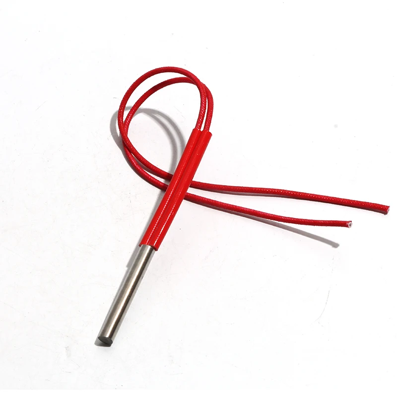 Elemento Aquecedor de Cartucho Tubo de Aquecimento de Cabeça Única 220v 110v 380v 30w 40w 50w 6×2 mm 28 mm 30 mm 32 mm 35 mm Tamanho do Tubo 10 Peças Lote